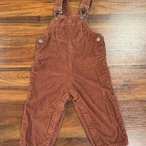 Carter's Chestnut Corduroy Overalls. Pre- owned like new